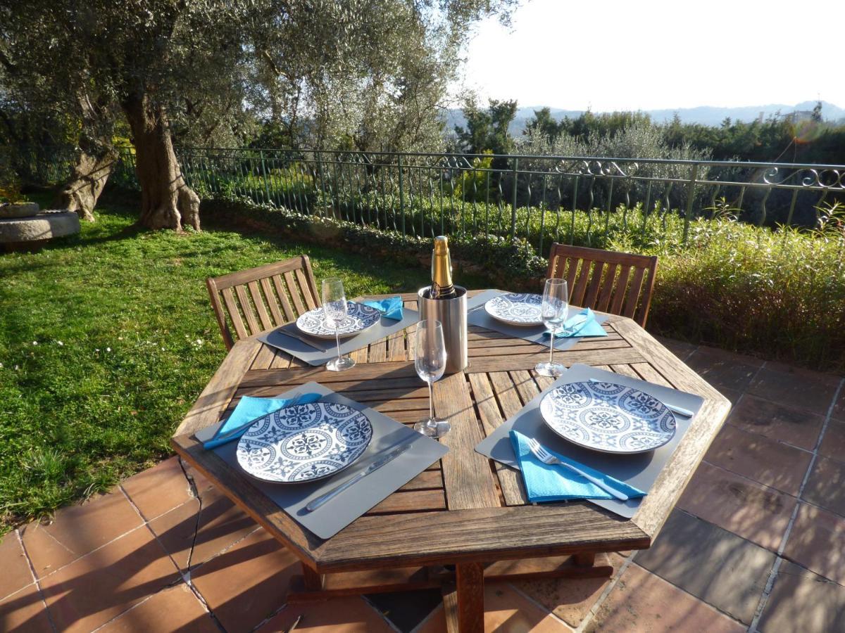 Apartment Cezanne With Heated Pool And Private Garden Chateauneuf-Grasse Exteriör bild