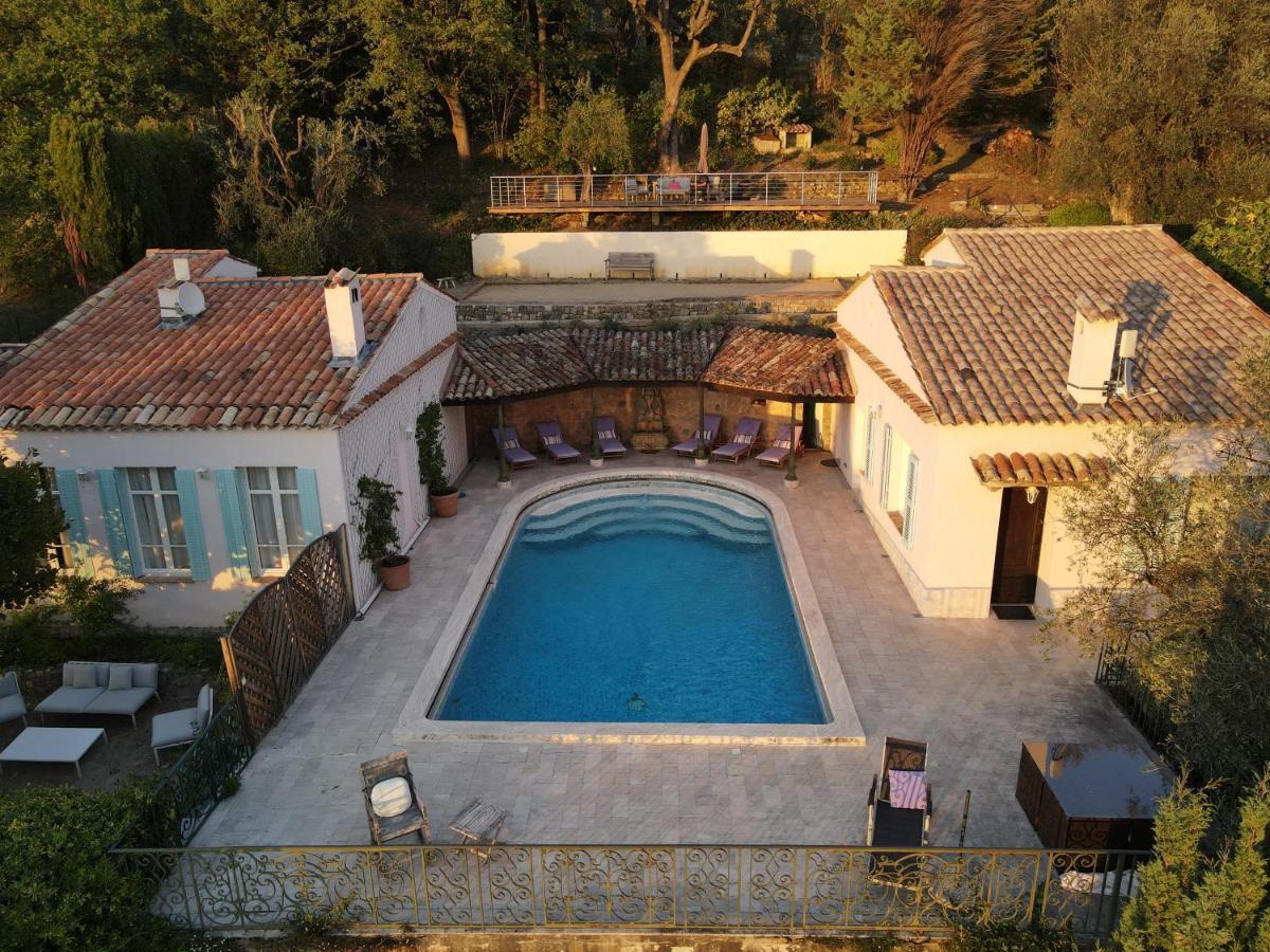 Apartment Cezanne With Heated Pool And Private Garden Chateauneuf-Grasse Exteriör bild